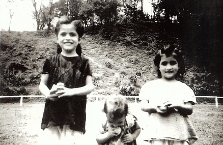 Sarab and sisters in British boarding school in Mussoorie