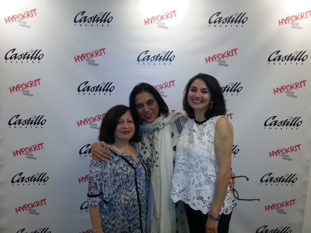 Writer Lavina Melwani with Mira Nair and Zenobia Shroff