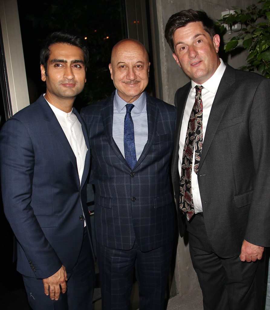 Kumail Nanjiani, Anupam Kher and Michael Showalter (Director) -Photo by: Kristina Bumphrey/StarPix