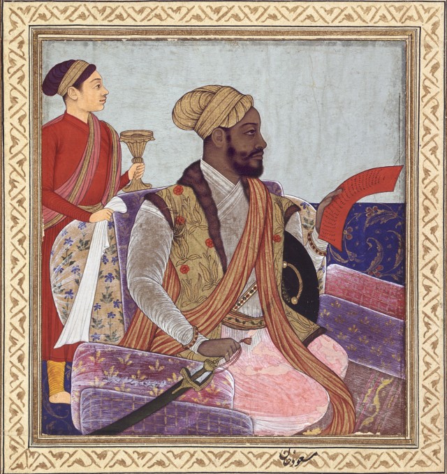 Ikhlas Khan of Bijapur commander- in-chief and minister of finances under Sultan Ibrahim Adil Shah II and his son and successor, Muhammad Adil Shah by Muhammad Khan, mid-17th century. Edwin Binney III Collection. San Diego Museum of Art.