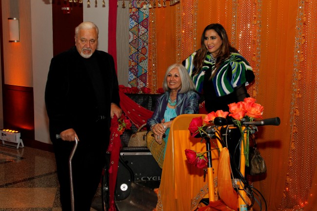 Indur and Aroon Shivdasani with Meera Gandhi