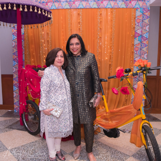 Mira Nair who brought Monsoon Wedding to the gala, with Lavina Melwani