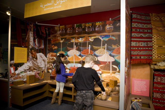 Inside a spice market