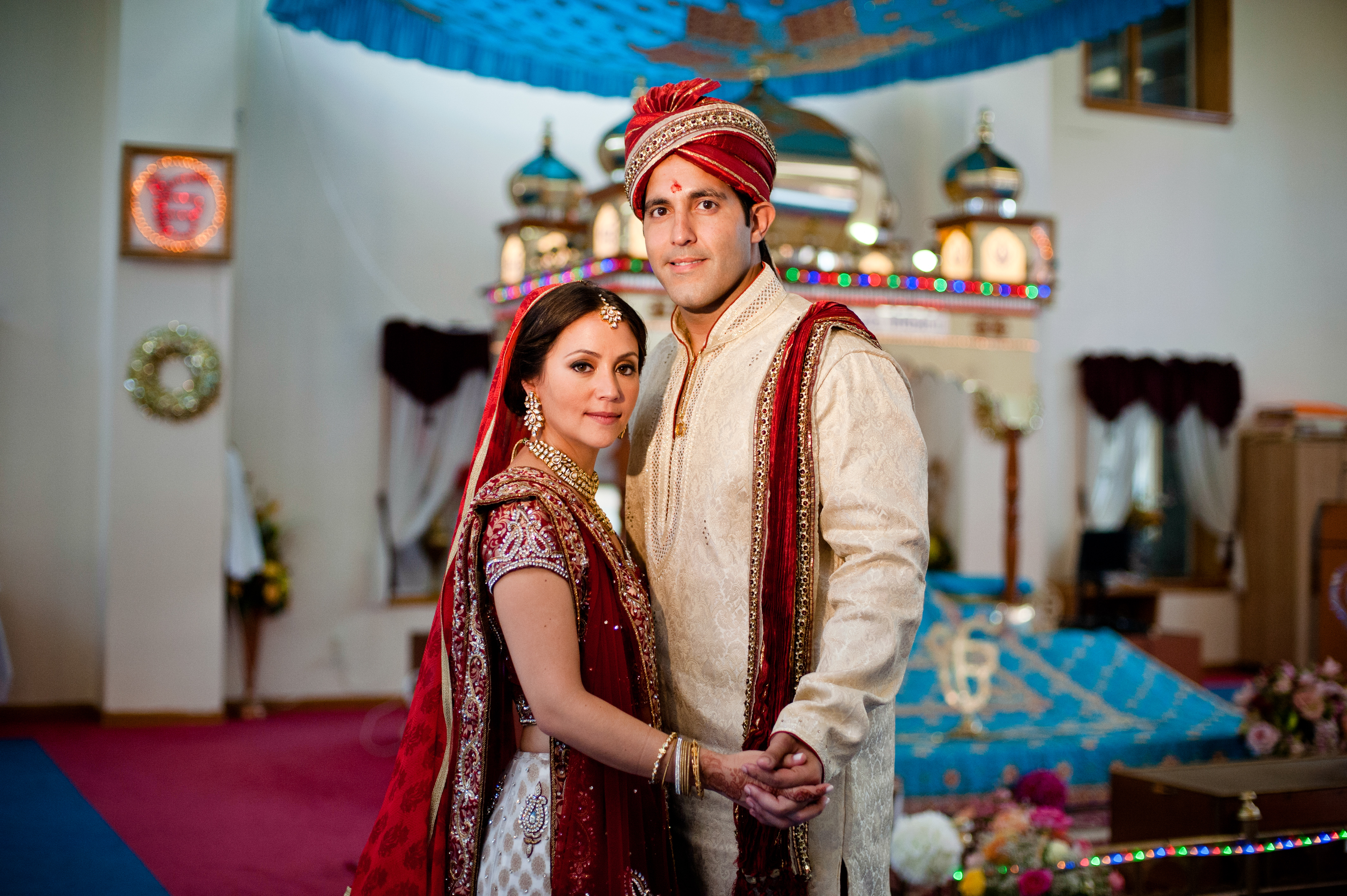 Amit and Katie at their Indian wedding