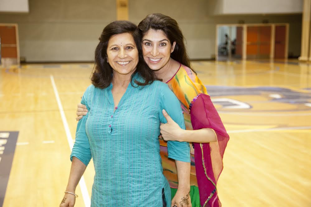 Sarina Jain with mother