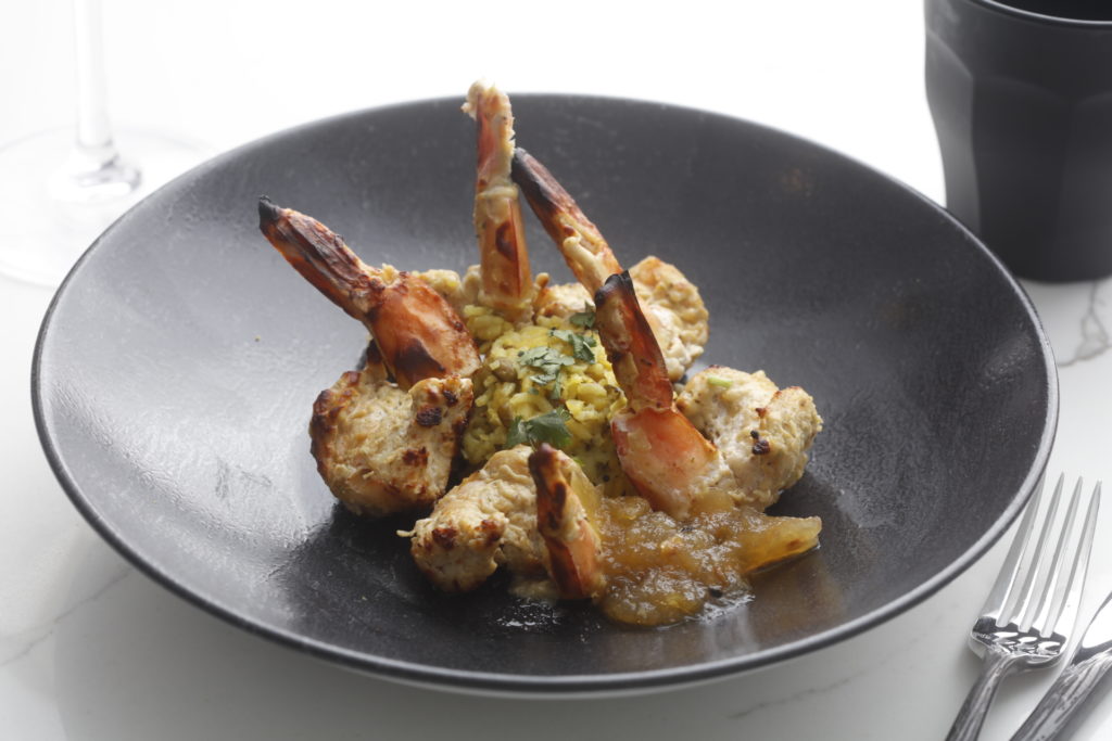 Tandoori shrimp - Saar Bistro