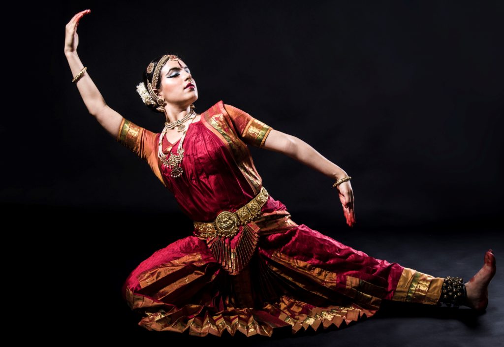 Image of Indian Bharathanatyam Dancer Posing Posture-ST295297-Picxy