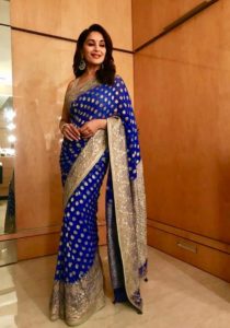 Madhuri Dixit in an Anita Dongre saree 