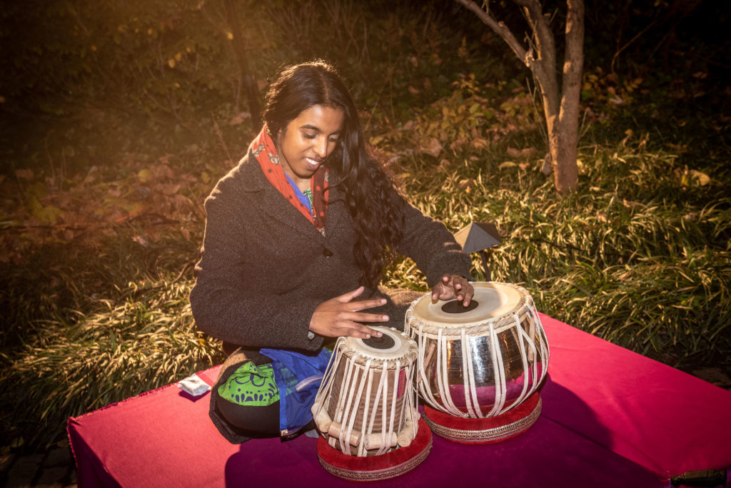 Diwali at Gracie Mansion - the tabla player