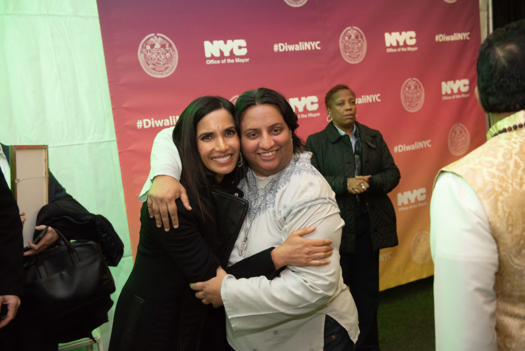 Padma Lakshmi with DJ Rekha, a loved name in the South Asian community