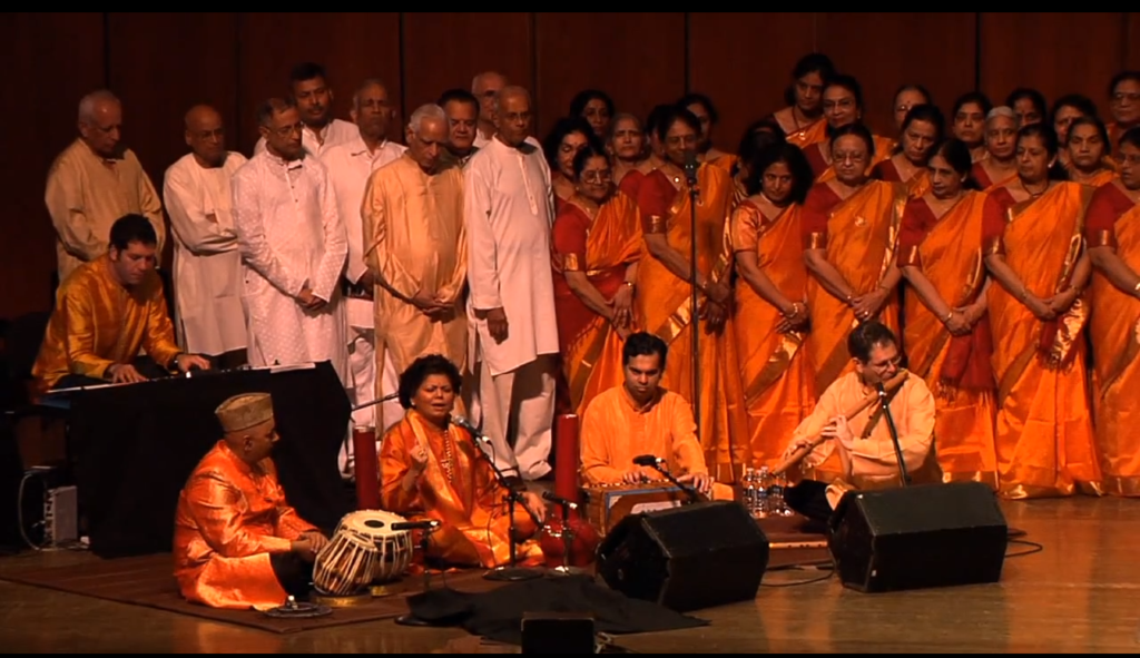 Chandrika Tandon with the Hindu Choir at Lincoln Center