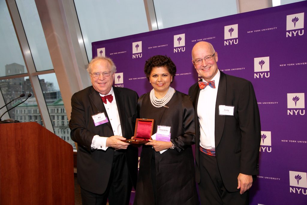 Chandrika Tandon receives the Gallatin Medal in NYU