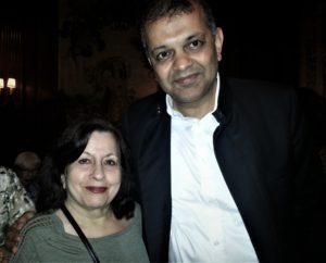 Suketu Mehta and Lavina Melwani at the NYPL