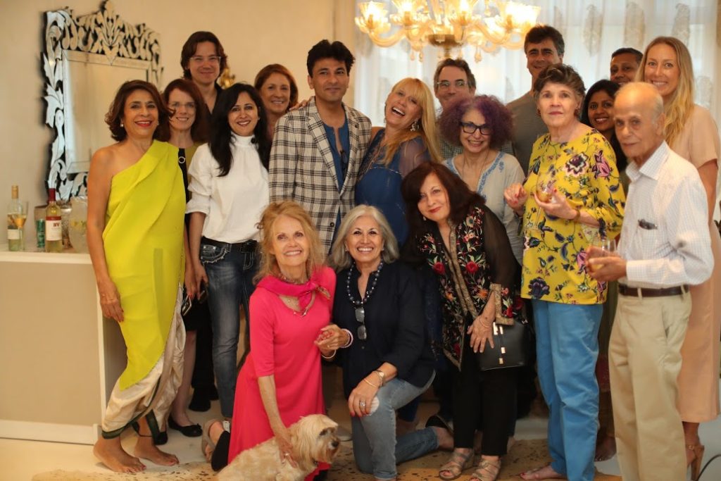 Vikas Khanna with guests at screening of Buried Seeds