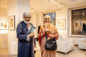 Arindam Chakrabarti and Gayatri Chakravorty Spivak Chakravorty at the DAG Gallery