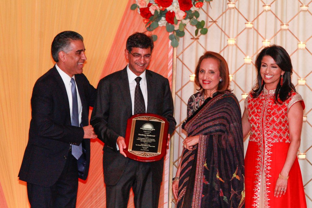 Sunil Sani, Sandeep Mathrani, Dina Pahlajani and Reena Ninan at CHI Gala