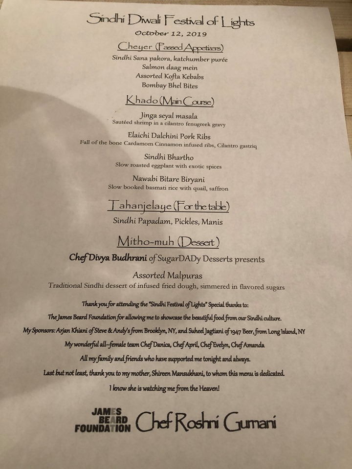 Chef Roshni - fushion menu