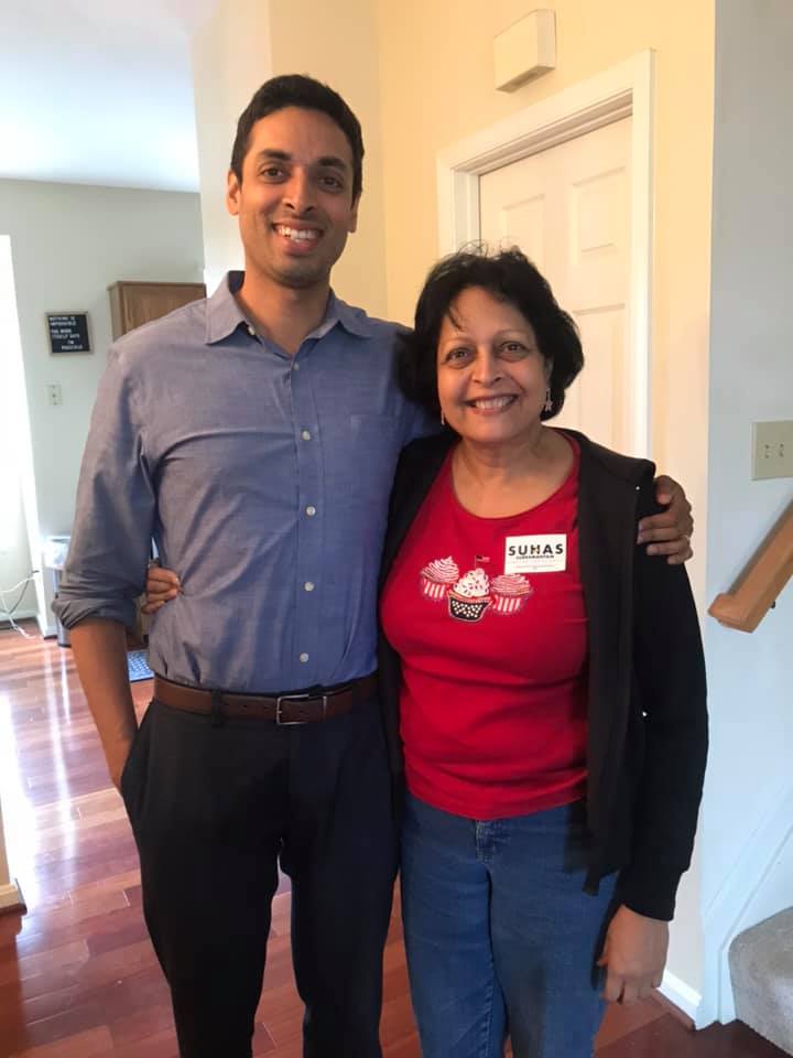 Suhas Subramanyam and mother Geetha