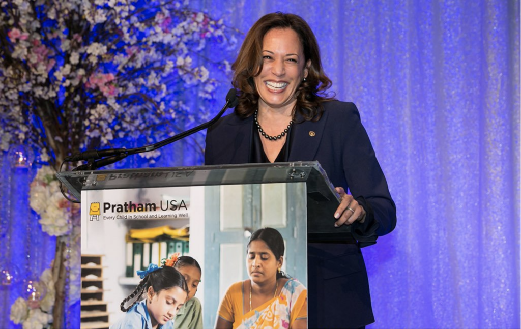 Kamala Harris at the Pratham Gala in Jan 2019