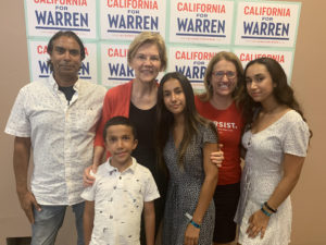 Senator Elizabeth Warren with her family