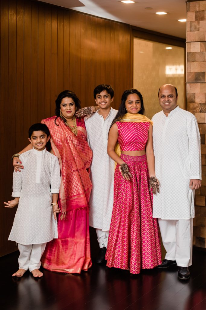 Zarna Garg with her family