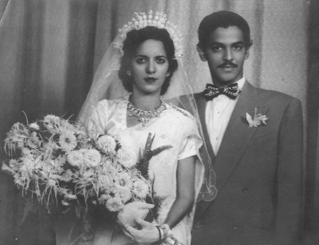 Siona's parents in Bombay