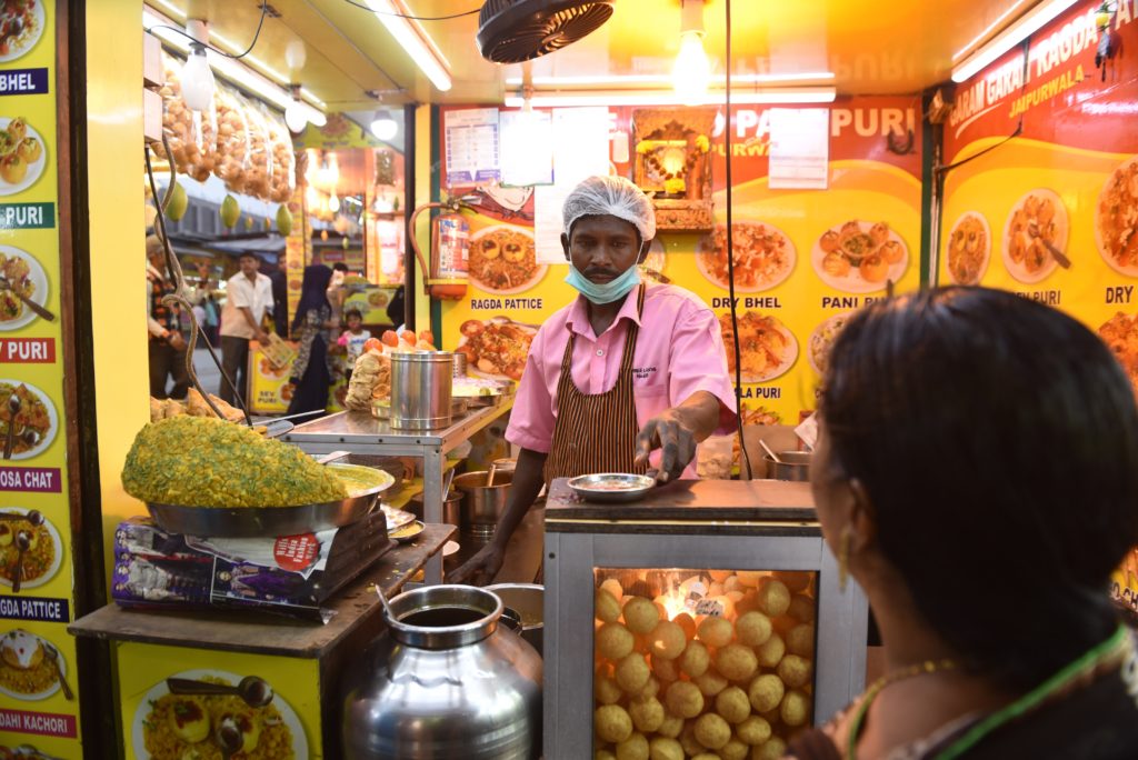 Street foods - bhel on the beach