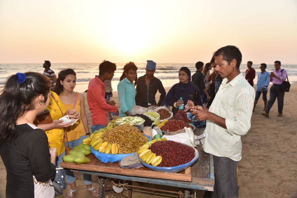 Street foods on the beach