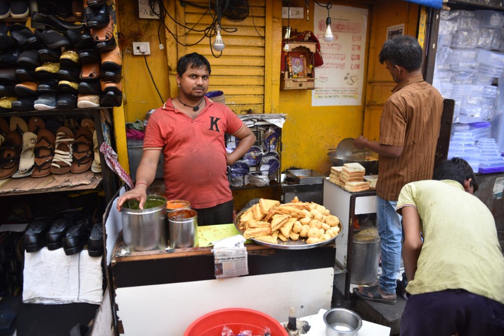 Street-foods - shoes and pakodas