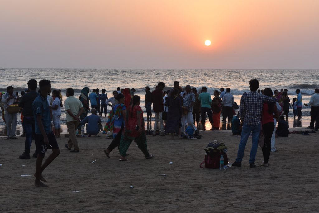 Mumbaikars on the beach