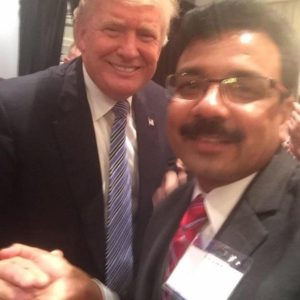 President Trump with Raju Chinthala