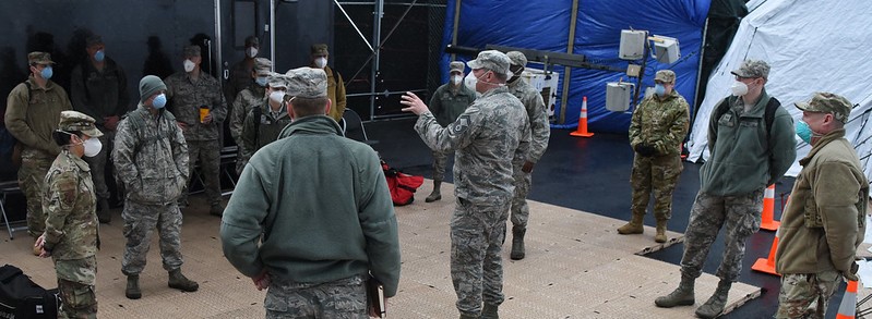 New York during Coronavirus wit National Guard