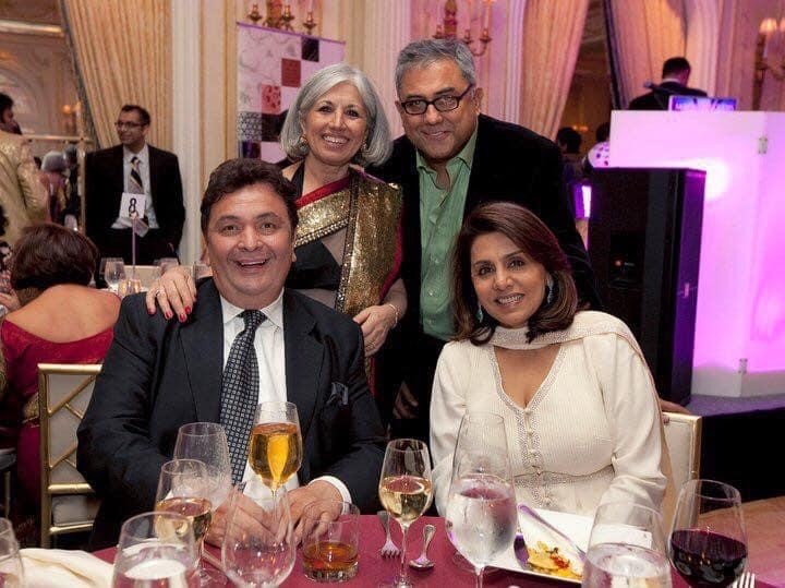 Rishi and Neetu Singh with Aroon Shivdasani and Aseem Chhabra