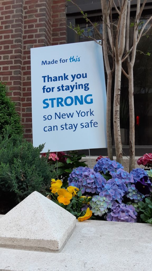 Sign outside new york hospital