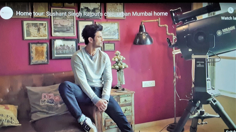 Sushant Singh Rajput at home