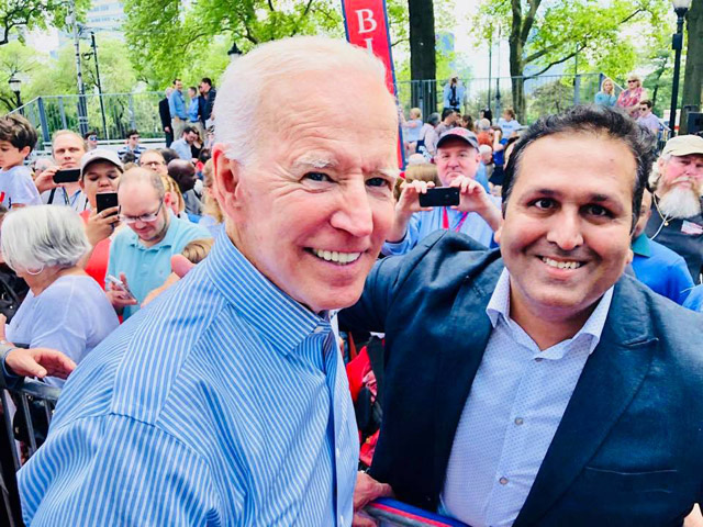 Ajay Bhutoria with VP Joe Biden