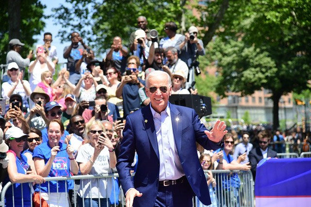 Joe Biden meets with supporters