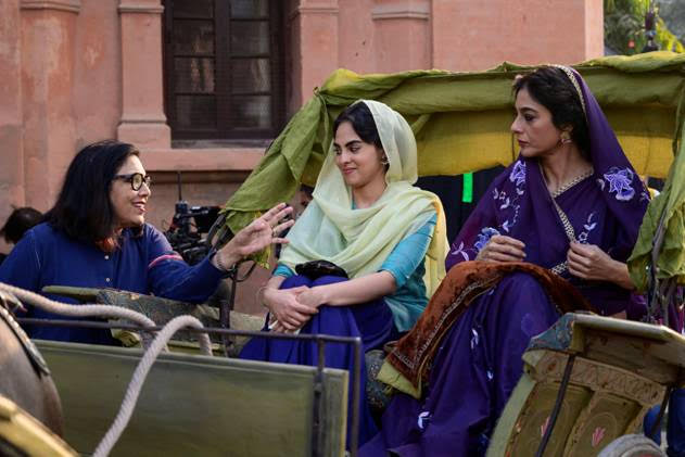 Mira Nair with Tabu and Joyeeta Dutta