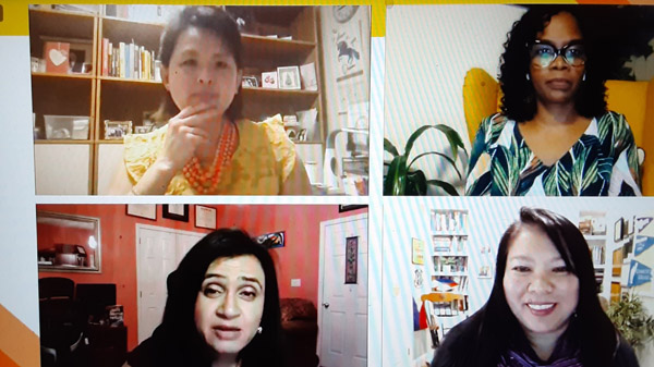 IDSJ Panel with Shanelle Henry, Dr. Khyati Joshi, Dr. Lisa Talusan and Dr. Judy Yu.