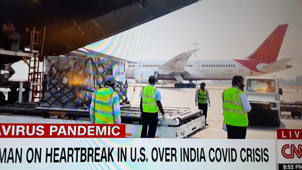 Heartbreak in US over India Covid Crisis (CNN)