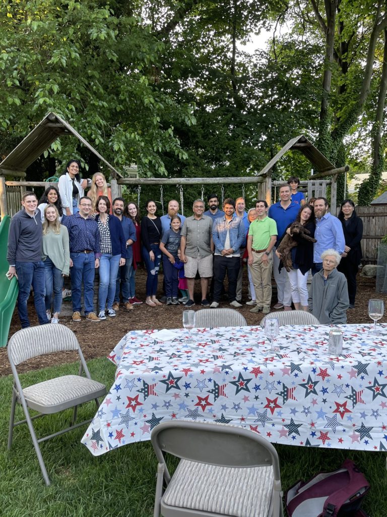 Dr. Ashish Jha with family and friends celebrating July 4th