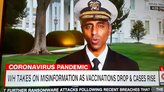 Surgeon General Dr. Vivek Murthy tackles vaccine misinformation