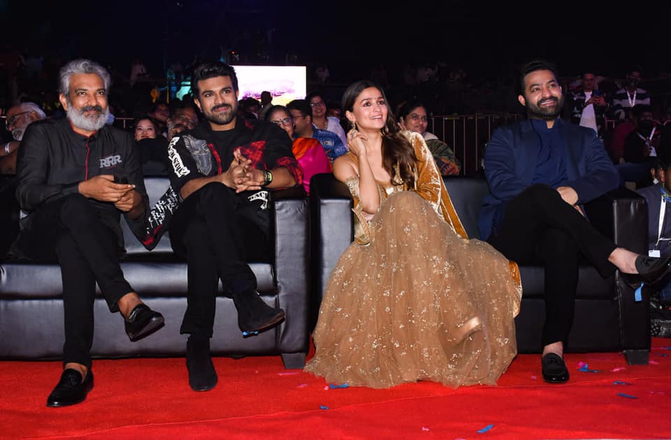 RRR launch with Rajamouli, Ram Charan, Alia Bhatt and NTR