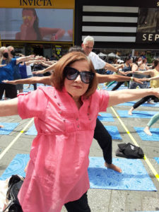 Lavina Melwani at Summer Solstice - Times Square