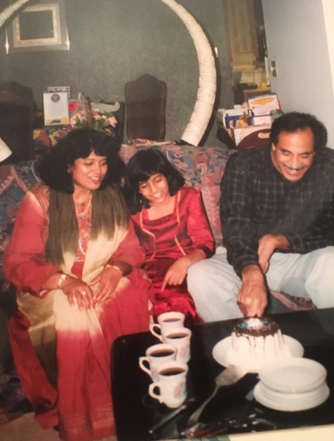 Sheela Pathumana with family