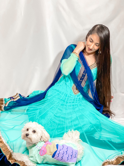 Miss Immigrant Manpreet Kaur with her Maltipoo Penny