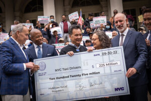 Mayor Eric Adams' program for medallion relief for NYC taxi drivers