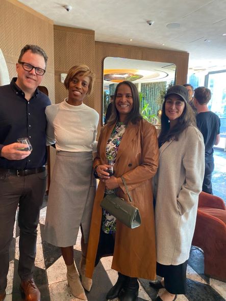 L-R): Scott Henderson, Designer and Presenter, America ByDesign; Dawn Davis, Editor in Chief, Bon Appetit magazine; Courtney Mannino; Laurie Jennings, Deputy Editor, Good Housekeeping