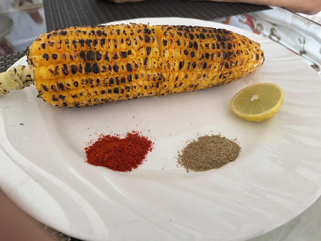 Indian corn on the cob