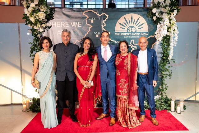 CHI Gala - Raj and Sujata Vanjani with their families